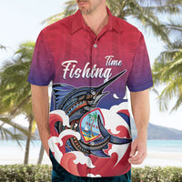 Guam Blue Marlin Fishing Hawaiian Shirt Polynesian Style LT05 - Polynesian Pride