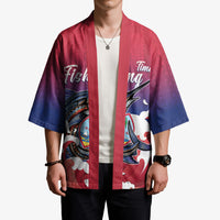 Guam Blue Marlin Fishing Kimono Polynesian Style LT05 - Polynesian Pride