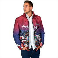 Guam Blue Marlin Fishing Padded Jacket Polynesian Style LT05 - Polynesian Pride