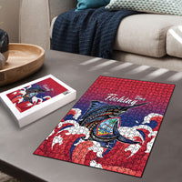 Guam Blue Marlin Fishing Puzzle Polynesian Style LT05 - Polynesian Pride