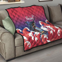 Guam Blue Marlin Fishing Quilt Polynesian Style LT05 - Polynesian Pride