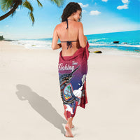 Guam Blue Marlin Fishing Sarong Polynesian Style LT05 - Polynesian Pride