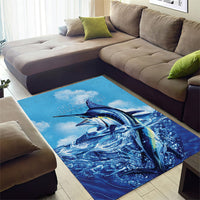 Hawaii Blue Marlin Fishing Area Rug LT05 - Polynesian Pride