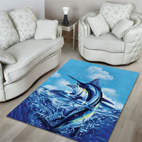 Hawaii Blue Marlin Fishing Area Rug LT05 - Polynesian Pride