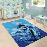 Hawaii Blue Marlin Fishing Area Rug LT05 - Polynesian Pride