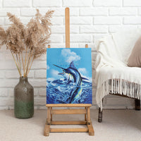 Hawaii Blue Marlin Fishing Canvas Wall Art LT05 - Polynesian Pride