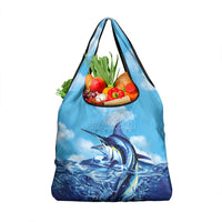 Hawaii Blue Marlin Fishing Grocery Bag LT05 1-pack One Size Blue - Polynesian Pride