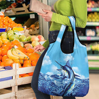 Hawaii Blue Marlin Fishing Grocery Bag LT05 - Polynesian Pride