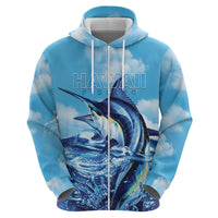 Hawaii Blue Marlin Fishing Hoodie LT05 - Polynesian Pride