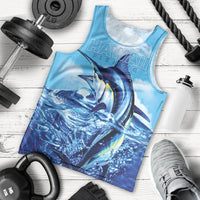 Hawaii Blue Marlin Fishing Men Tank Top LT05 - Polynesian Pride