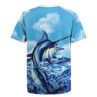 Hawaii Blue Marlin Fishing Rugby Jersey LT05 - Polynesian Pride