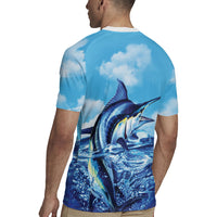 Hawaii Blue Marlin Fishing Rugby Jersey LT05 - Polynesian Pride