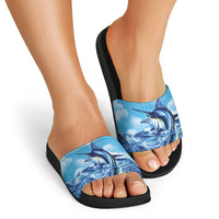Hawaii Blue Marlin Fishing Slide Sandals LT05 - Polynesian Pride