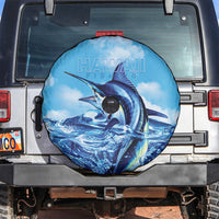 Hawaii Blue Marlin Fishing Spare Tire Cover LT05 Blue - Polynesian Pride