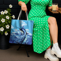 Hawaii Blue Marlin Fishing Tote Bag LT05 - Polynesian Pride