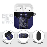 New Zealand Aotearoa AirPods Case Blue Marlin Fishing Maori Pattern LT05 - Polynesian Pride