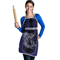 New Zealand Aotearoa Apron Blue Marlin Fishing Maori Pattern LT05 - Polynesian Pride