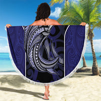 New Zealand Aotearoa Beach Blanket Blue Marlin Fishing Maori Pattern LT05 - Polynesian Pride