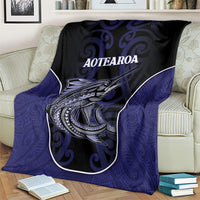 New Zealand Aotearoa Blanket Blue Marlin Fishing Maori Pattern LT05 - Polynesian Pride