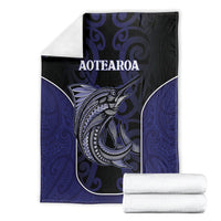 New Zealand Aotearoa Blanket Blue Marlin Fishing Maori Pattern LT05 - Polynesian Pride