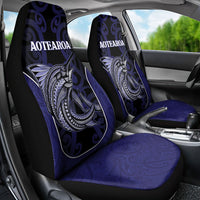 New Zealand Aotearoa Car Seat Cover Blue Marlin Fishing Maori Pattern LT05 - Polynesian Pride