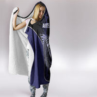 New Zealand Aotearoa Hooded Blanket Blue Marlin Fishing Maori Pattern LT05 - Polynesian Pride