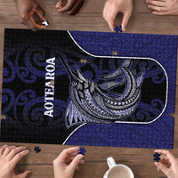 New Zealand Aotearoa Puzzle Blue Marlin Fishing Maori Pattern LT05 - Polynesian Pride