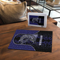 New Zealand Aotearoa Puzzle Blue Marlin Fishing Maori Pattern LT05 - Polynesian Pride