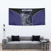 New Zealand Aotearoa Tapestry Blue Marlin Fishing Maori Pattern LT05 - Polynesian Pride