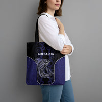 New Zealand Aotearoa Tote Bag Blue Marlin Fishing Maori Pattern LT05 - Polynesian Pride