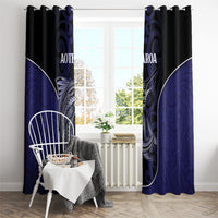 New Zealand Aotearoa Window Curtain Blue Marlin Fishing Maori Pattern LT05 - Polynesian Pride