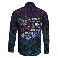 Polynesia Suicide Prevention Awareness Family Matching Puletasi and Hawaiian Shirt Keep Going The World Needs You LT05 - Polynesian Pride
