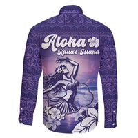 Aloha Hawaii Kauai Island Family Matching Off Shoulder Short Dress and Hawaiian Shirt Hula Till You Drop LT05 - Polynesian Pride