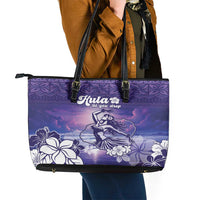 Aloha Hawaii Kauai Island Leather Tote Bag Hula Till You Drop LT05 - Polynesian Pride