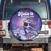 Aloha Hawaii Kauai Island Spare Tire Cover Hula Till You Drop LT05 Purple - Polynesian Pride