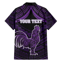 Personalised Hawaii Kauai Island Hawaiian Shirt Rooster Tribal Tattoo Simple Style LT05 - Polynesian Pride