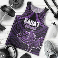 Personalised Hawaii Kauai Island Men Tank Top Rooster Tribal Tattoo Simple Style LT05 - Polynesian Pride
