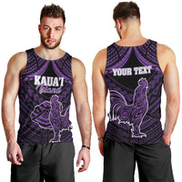 Personalised Hawaii Kauai Island Men Tank Top Rooster Tribal Tattoo Simple Style LT05 - Polynesian Pride