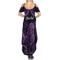 Personalised Hawaii Kauai Island Summer Maxi Dress Rooster Tribal Tattoo Simple Style LT05 - Polynesian Pride