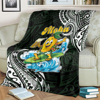 Aloha Hawaii Mango Surfing Blanket Polynesian Style