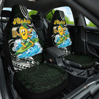 Aloha Hawaii Mango Surfing Car Seat Cover Polynesian Style