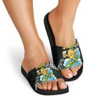 Aloha Hawaii Mango Surfing Slide Sandals Polynesian Style