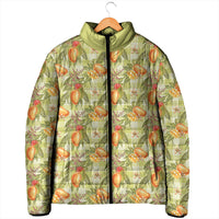 Vintage Hawaii Mango Padded Jacket Yellow Green Hawaiian Palaka