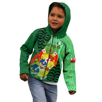 Personalized Tonga Kid Hoodie Coat Of Arms Haapai With Ngatu Pattern LT05 - Polynesian Pride