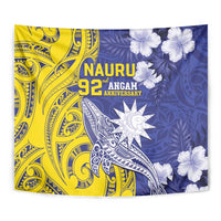Nauru 92nd Anniversary Of Angam Tapestry Polynesian Whale Pattern