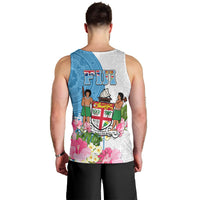 Fiji Day Men Tank Top Tanoa Hibiscus Fijian Tapa Masi Pattern LT05 - Polynesian Pride