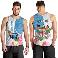 Personalized Fiji Day Men Tank Top Tanoa Hibiscus Fijian Tapa Masi Pattern LT05 - Polynesian Pride