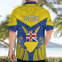 Personalized Niue Constitution Day Hawaiian Shirt Coat Of Arms Niuean Hiapo Pattern LT05 - Polynesian Pride