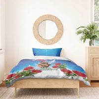 New Zealand Kiwi Christmas Bedding Set Xmas Vibe