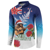 New Zealand Kiwi Christmas Button Sweatshirt Xmas Vibe LT05 - Polynesian Pride